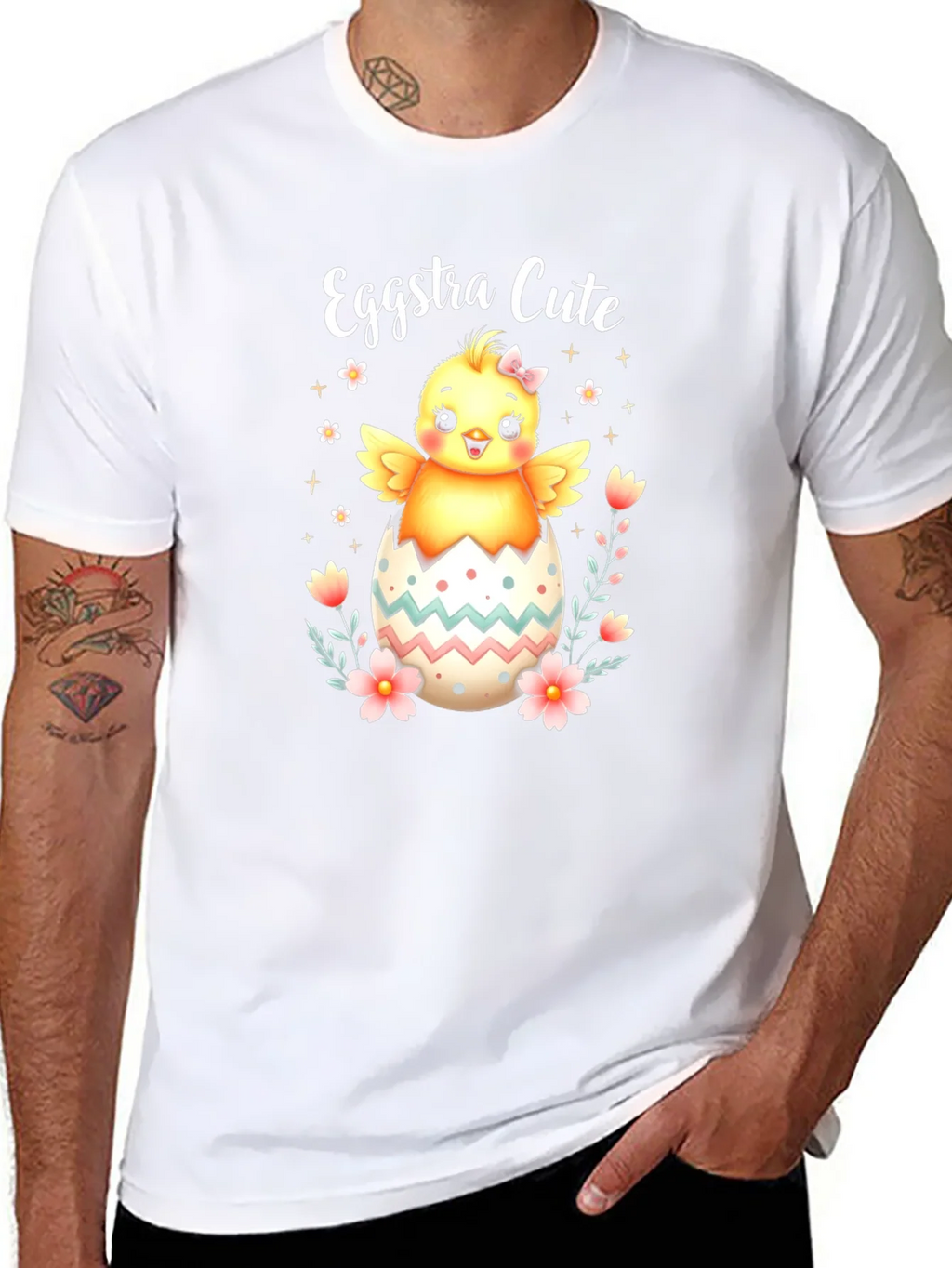 Eggstra Cute Easter Chick T-Shirt product image 7