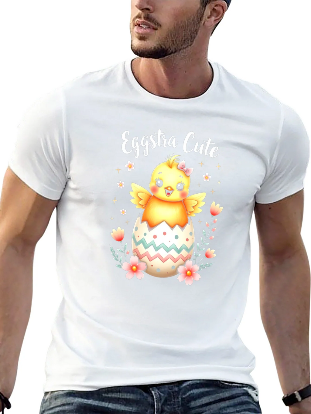 Eggstra Cute Easter Chick T-Shirt product image 12