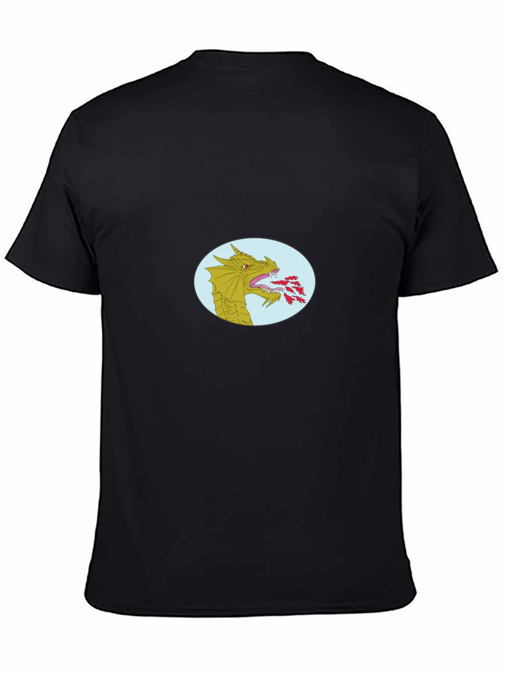 Dragon Fire T-Shirt - Black Cotton Blend product image 4