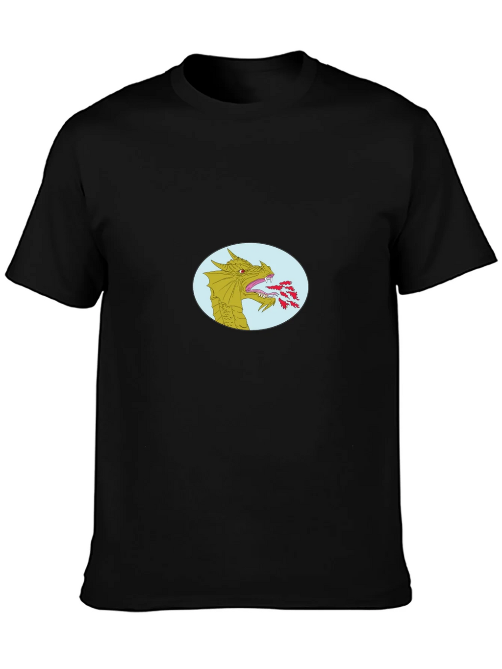 Dragon Fire T-Shirt - Black Cotton Blend product image 3