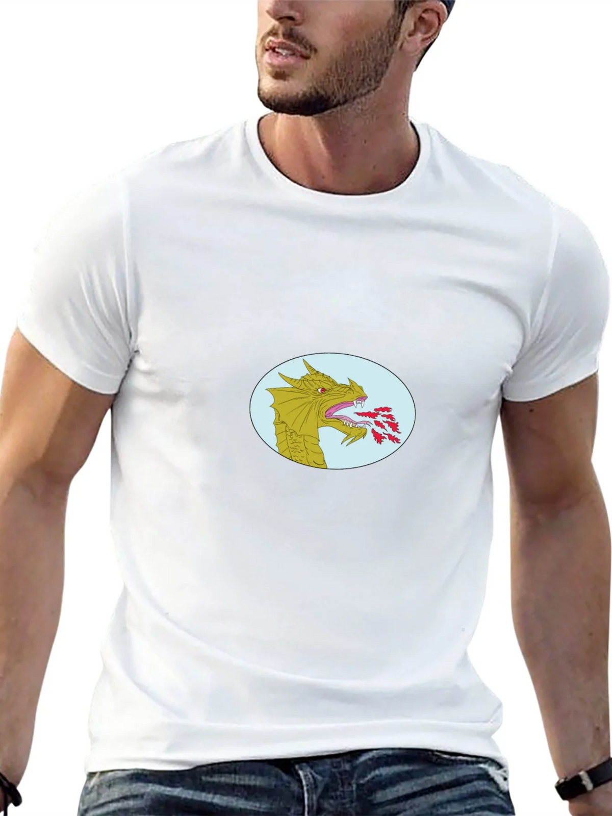 Dragon Fire T-Shirt - Black Cotton Blend product image 12