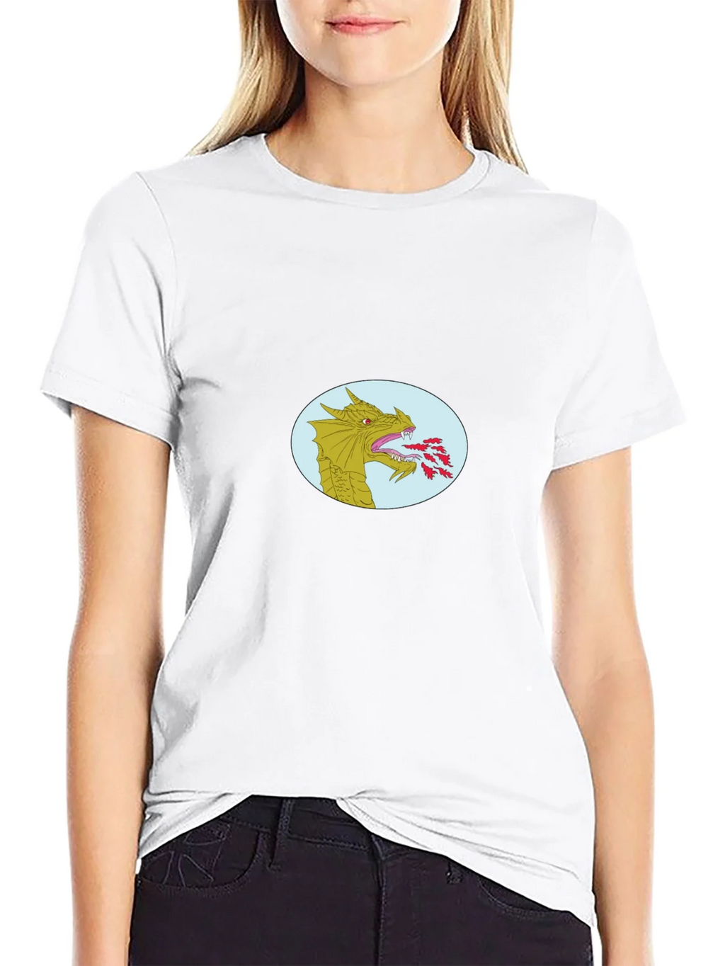 Dragon Fire T-Shirt - Black Cotton Blend product image 8