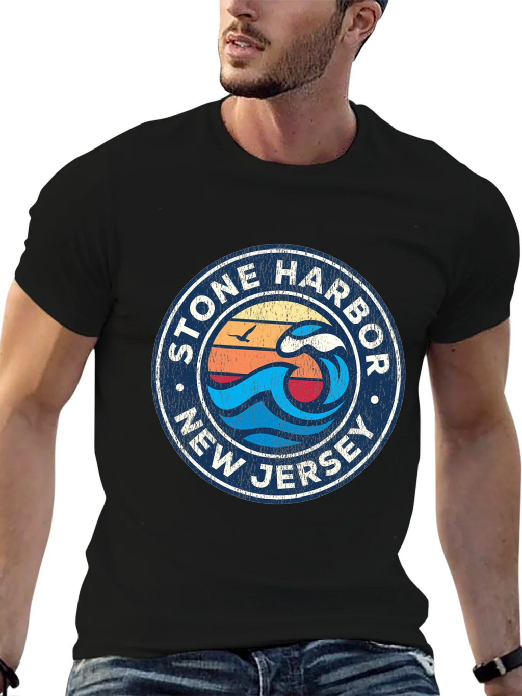 Stone Harbor New Jersey Graphic Tee product image 6