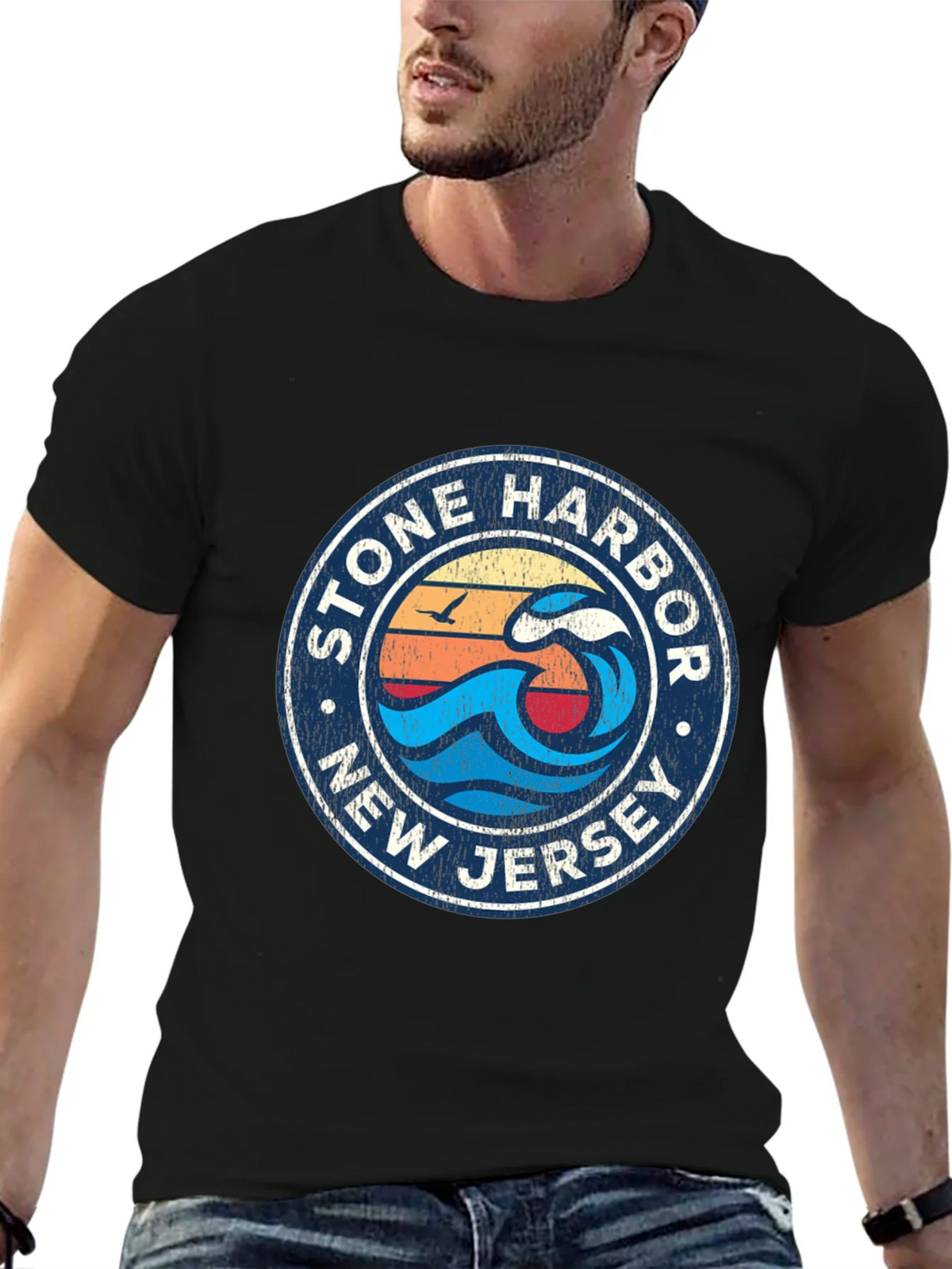 Stone Harbor New Jersey Graphic Tee product image 6