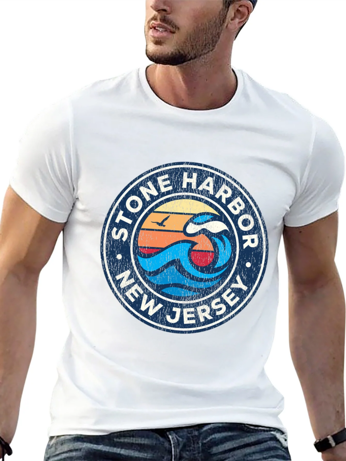Stone Harbor New Jersey Graphic Tee product image 12