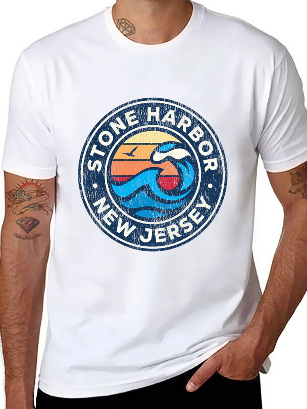 Stone Harbor New Jersey Graphic Tee product image 7