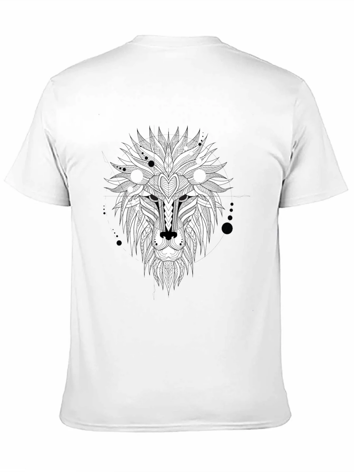 Abstract Lion Head Graphic Tee - Black product image 10