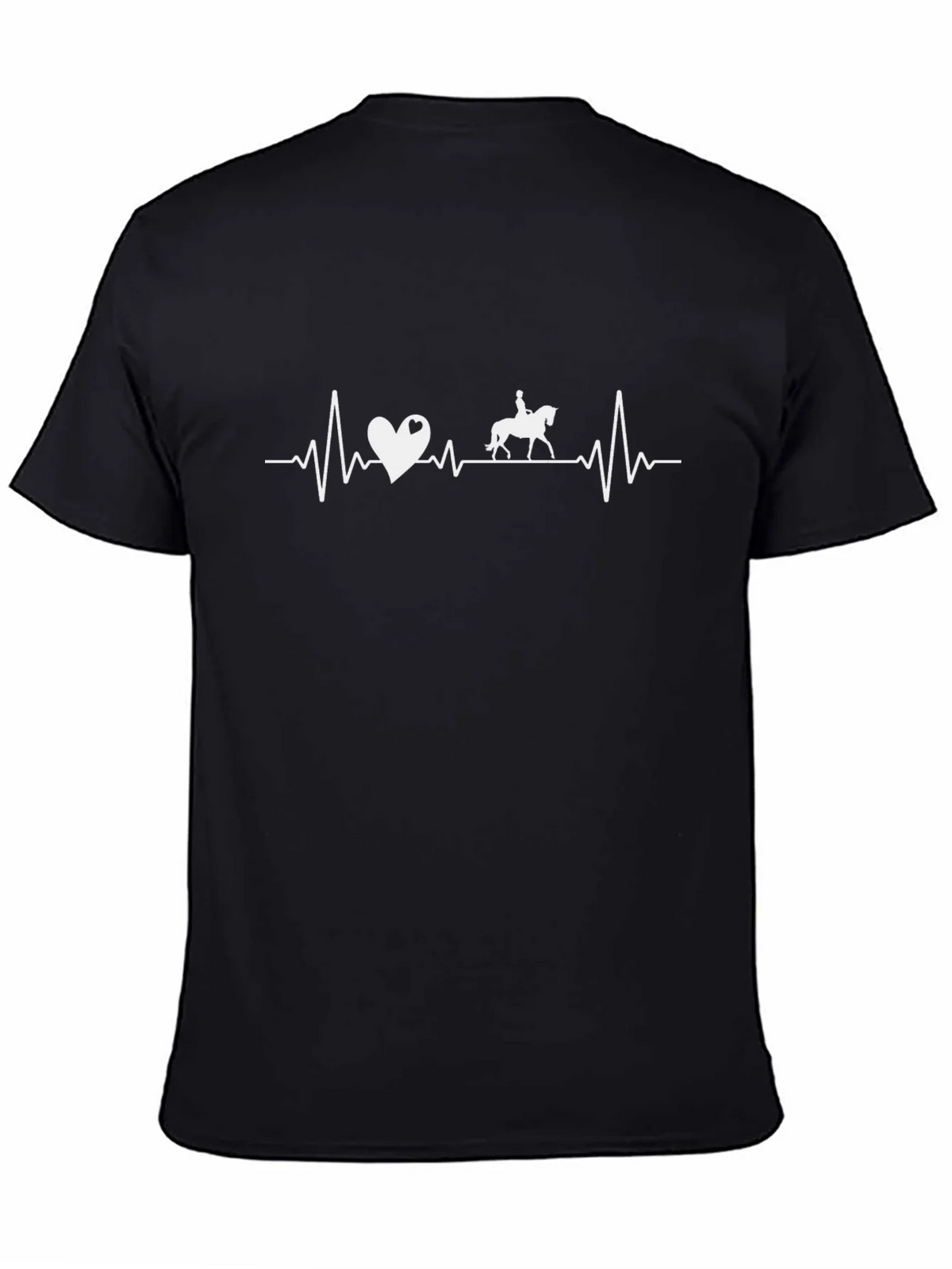 Horse Riding Heartbeat T-Shirt - Equestrian Love product image 4