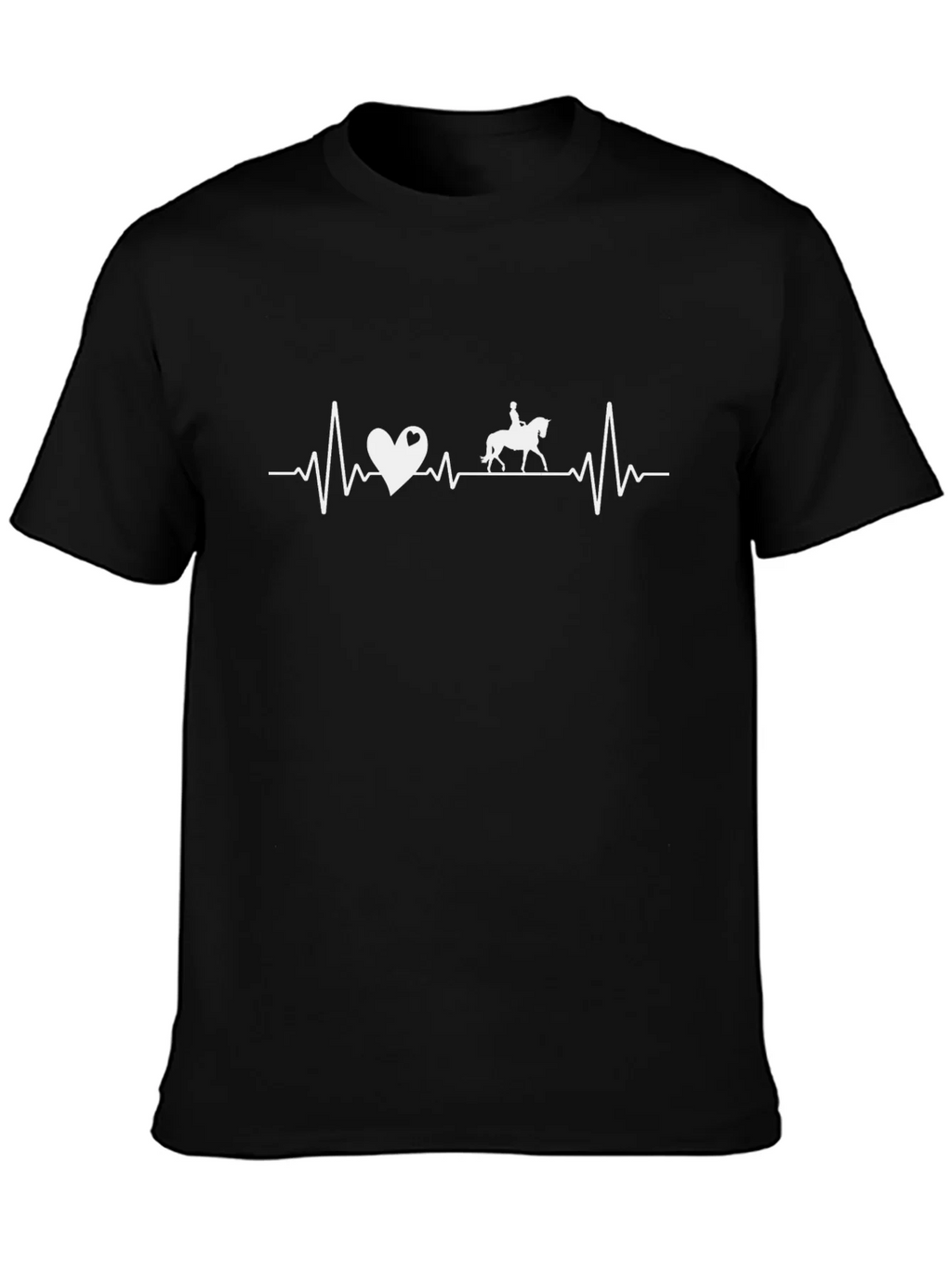 Horse Riding Heartbeat T-Shirt - Equestrian Love product image 3