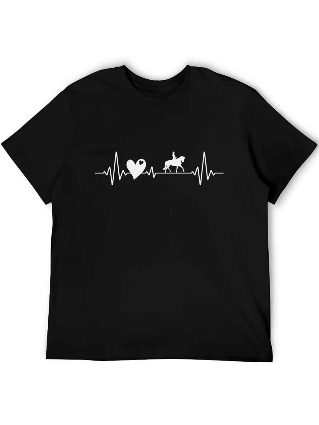 Horse Riding Heartbeat T-Shirt - Equestrian Love product image 5