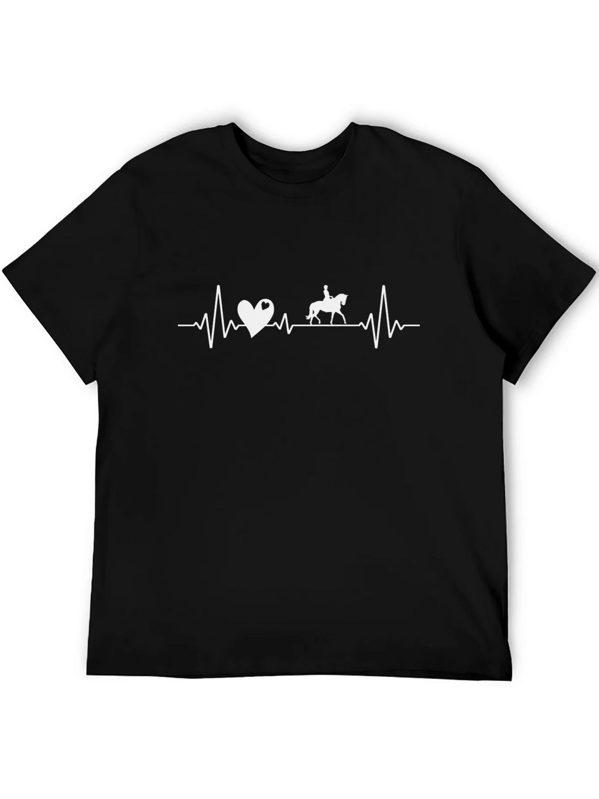 Horse Riding Heartbeat T-Shirt - Equestrian Love product image 5