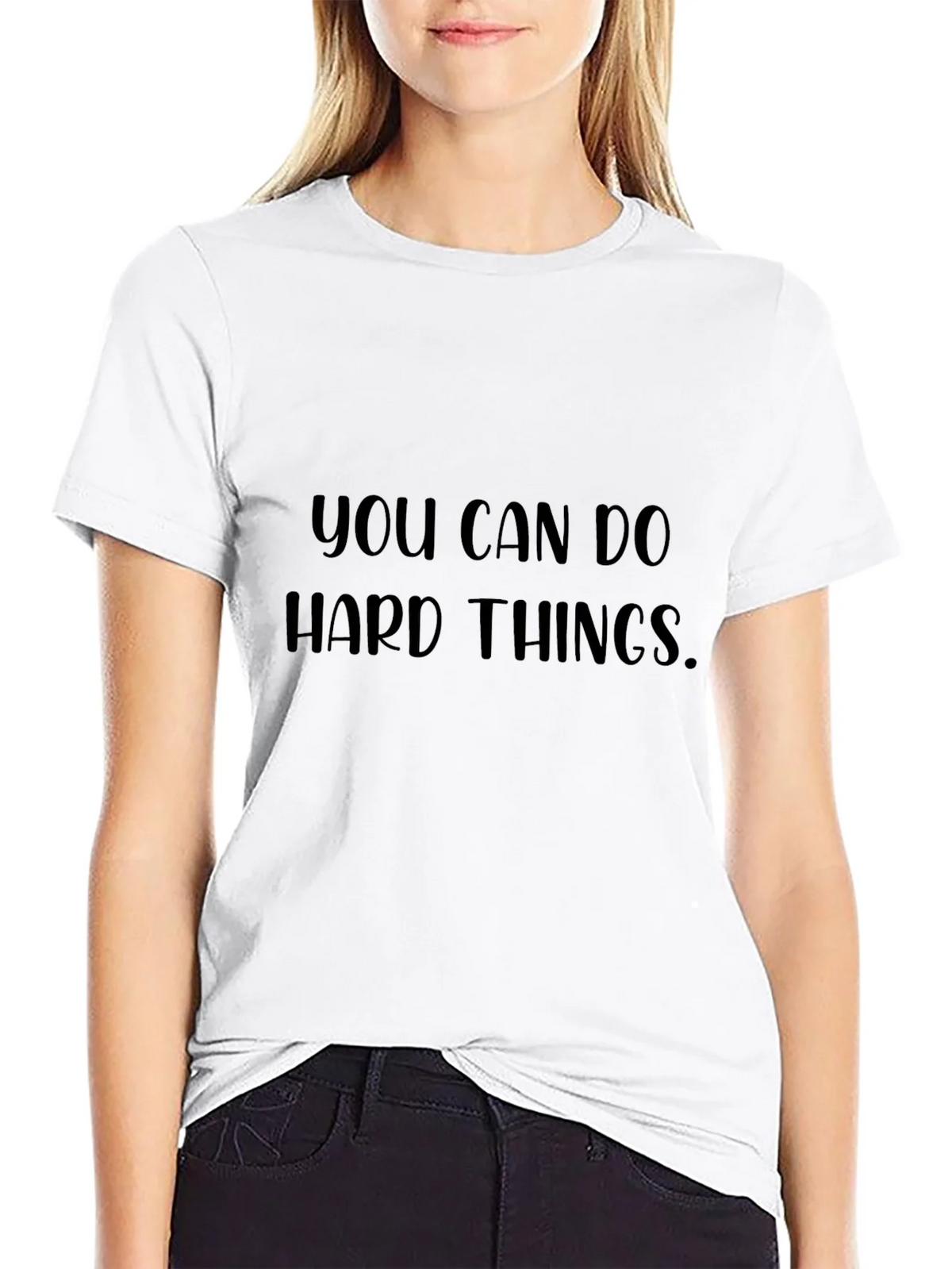Inspirational Graphic Tee - You Can Do Hard Things product image 8