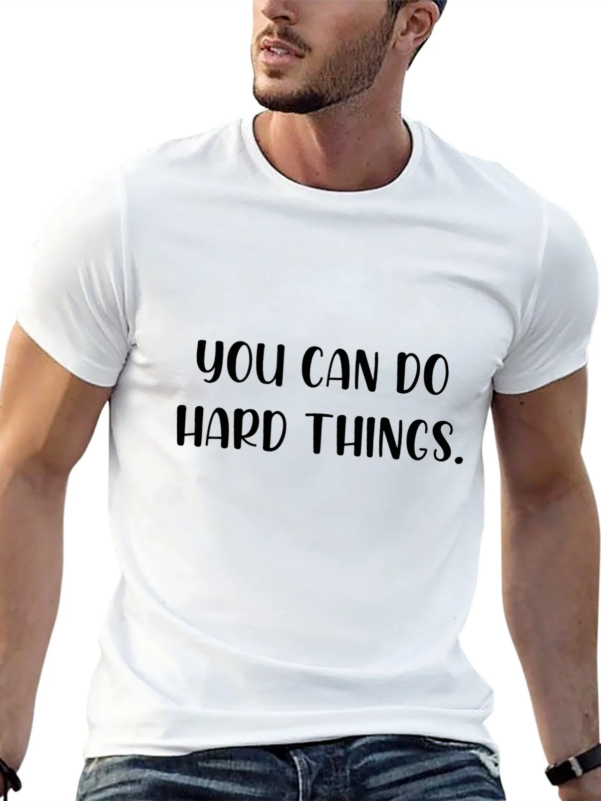 Inspirational Graphic Tee - You Can Do Hard Things product image 12