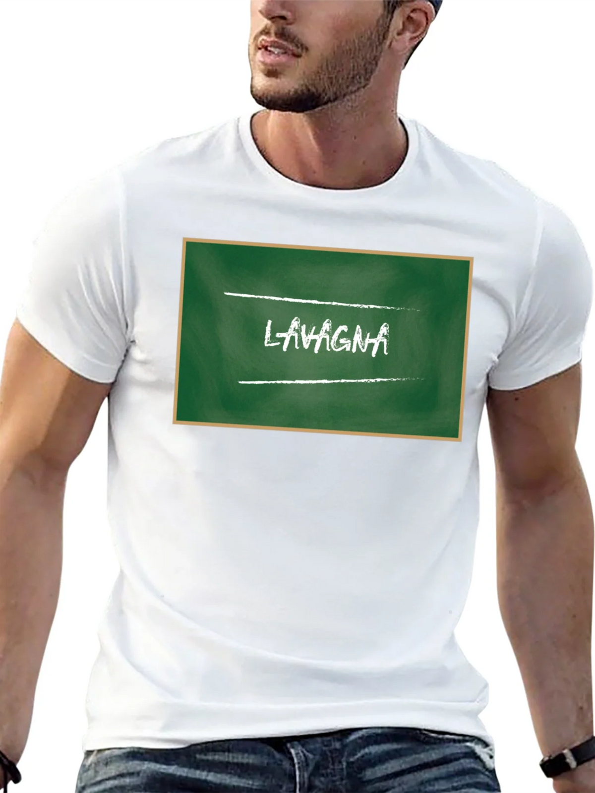 Lasagna Chalkboard Style Graphic Tee product image 12