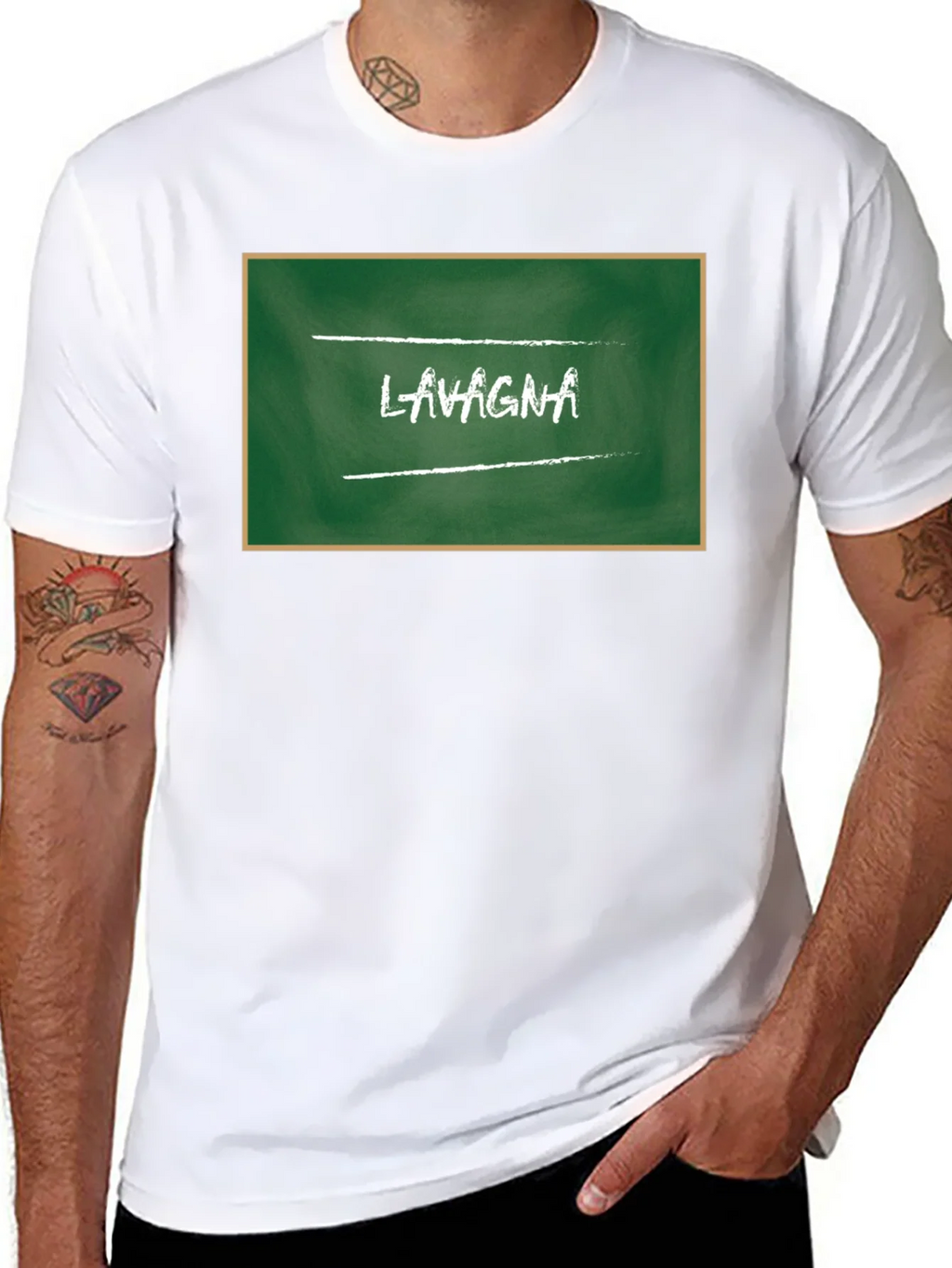 Lasagna Chalkboard Style Graphic Tee product image 7