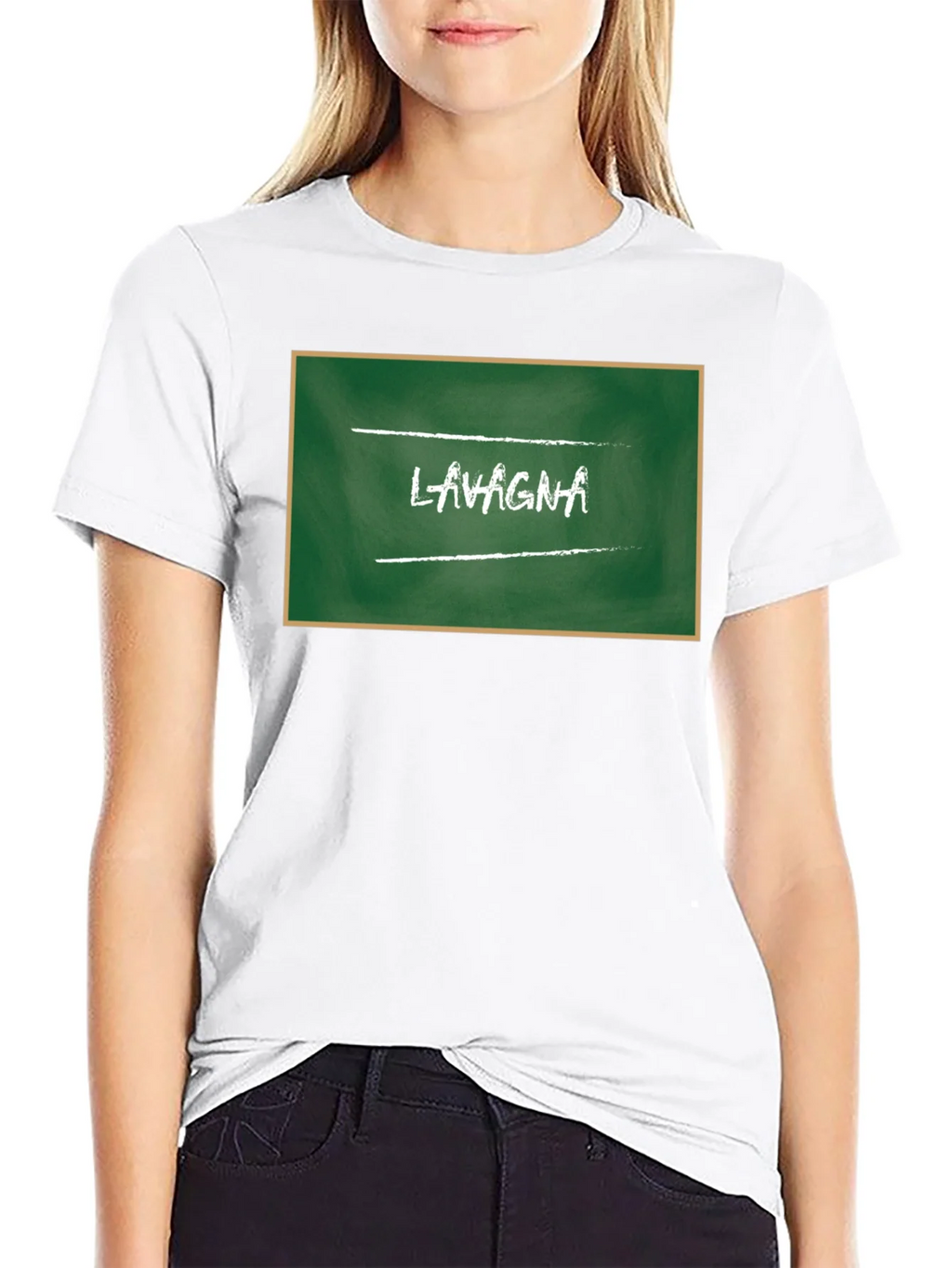 Lasagna Chalkboard Style Graphic Tee product image 8