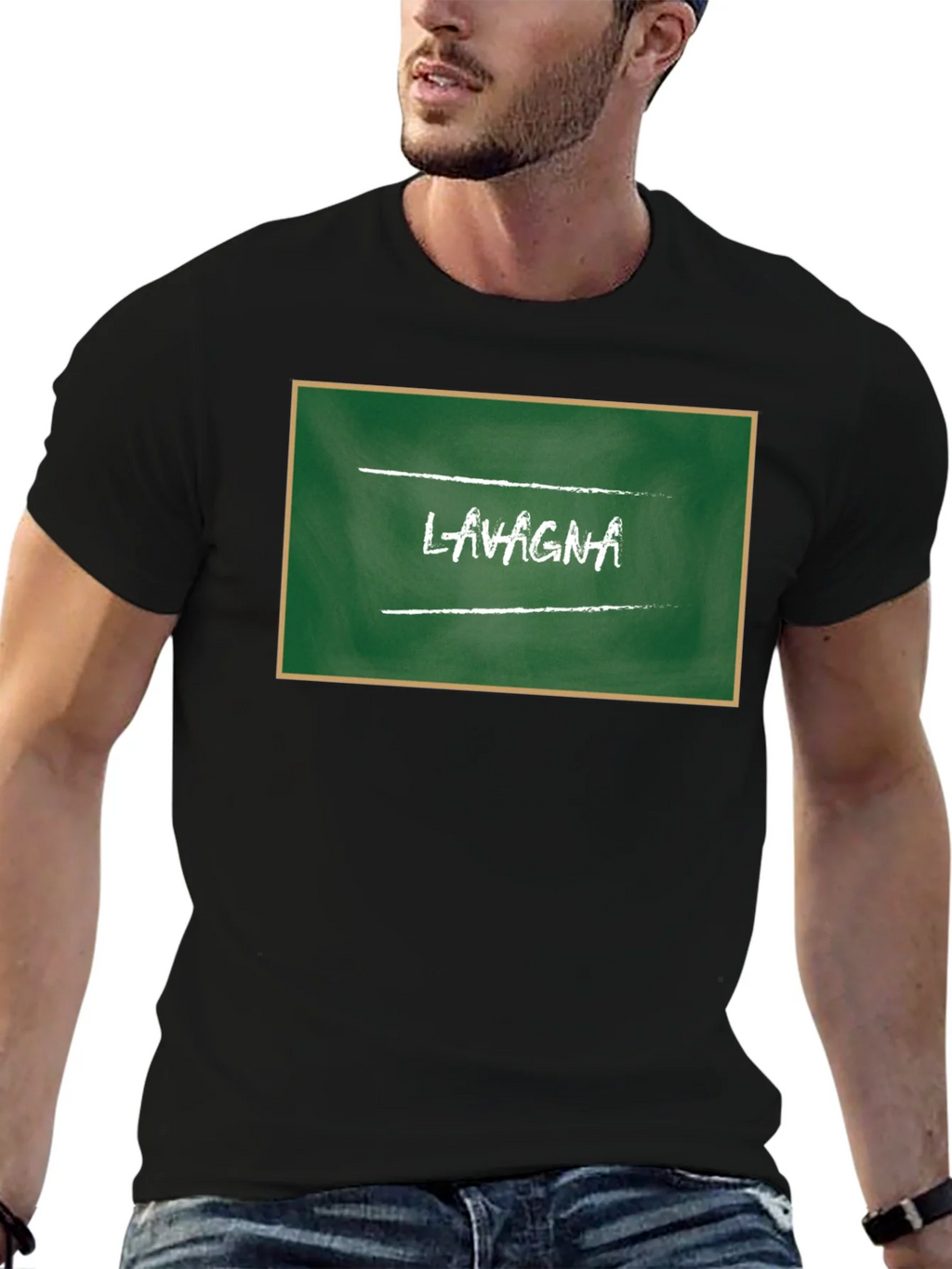 Lasagna Chalkboard Style Graphic Tee product image 6