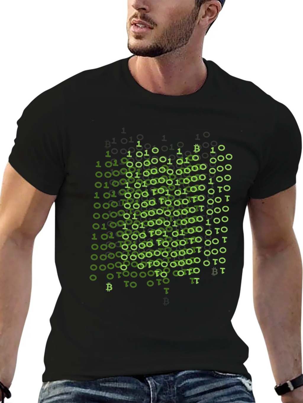 Binary Bitcoin T-Shirt - Crypto Style product image 6