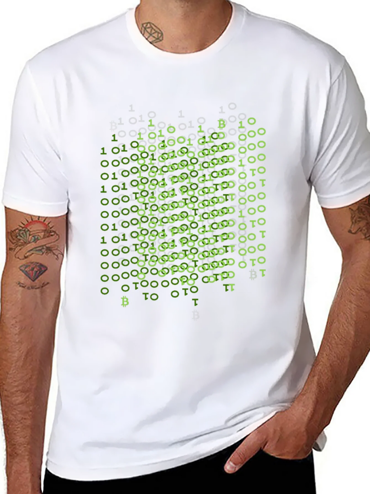 Binary Bitcoin T-Shirt - Crypto Style product image 7