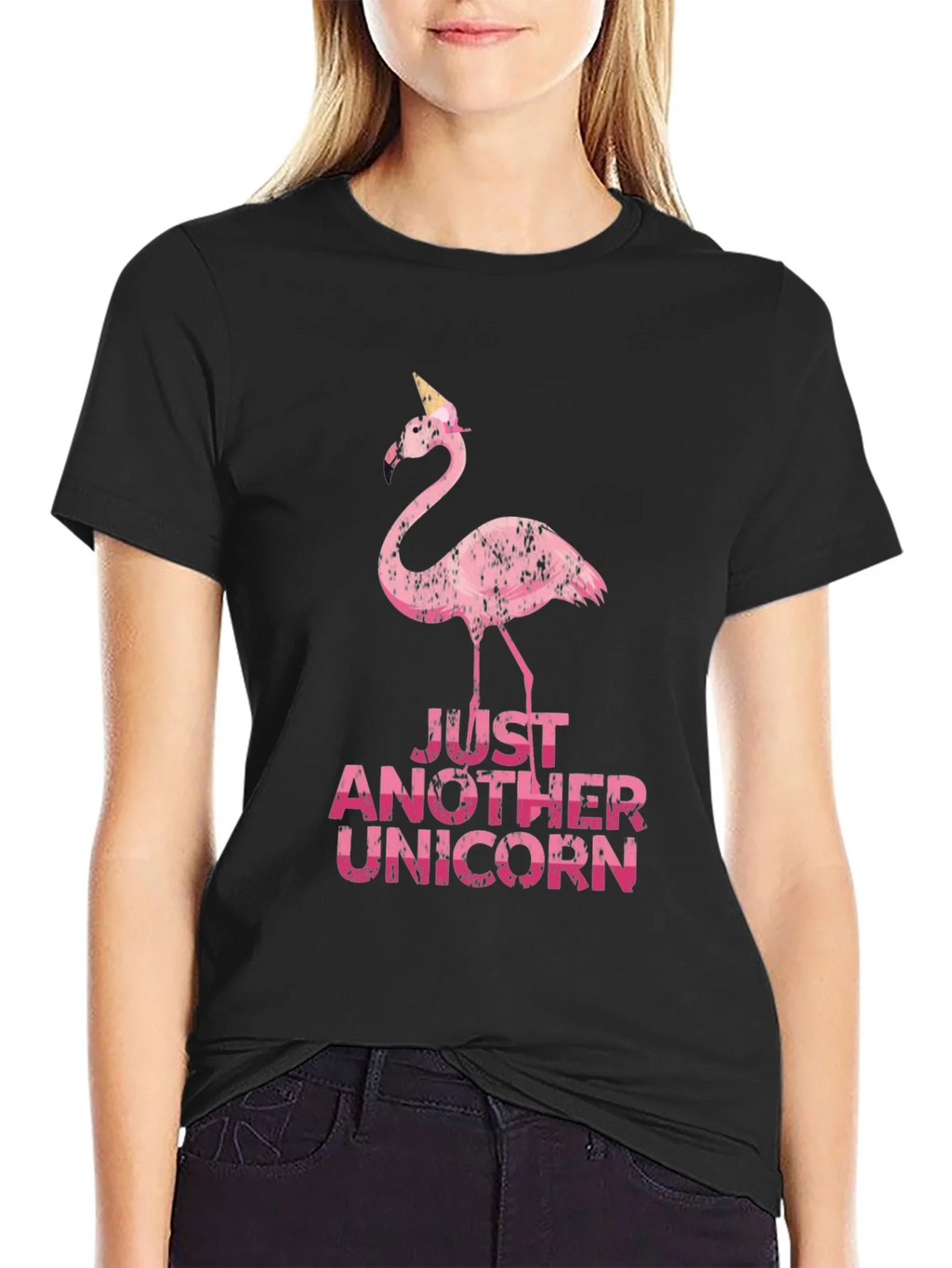 Funny Flamingo Unicorn Graphic Tee product image 2