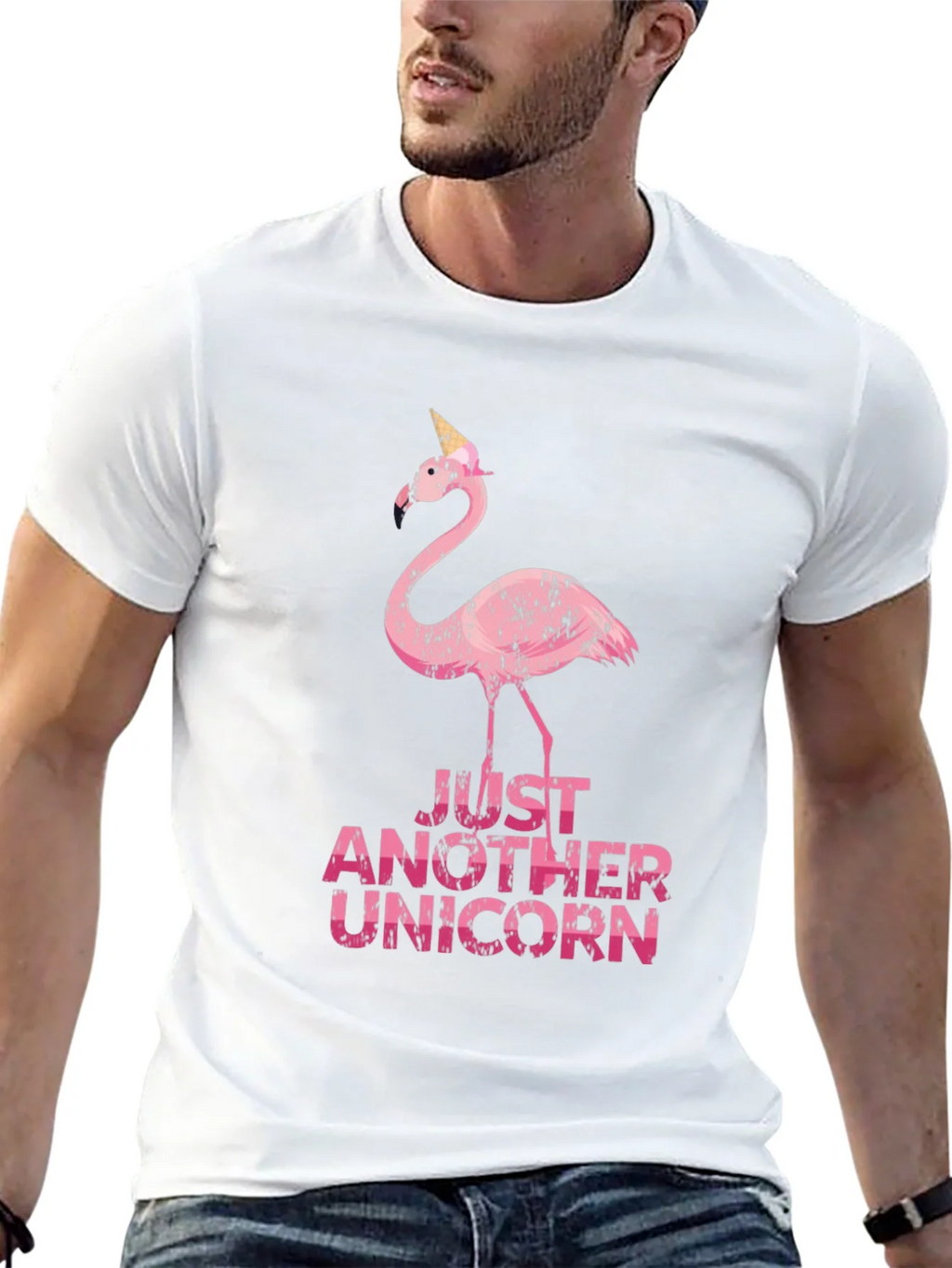 Funny Flamingo Unicorn Graphic Tee product image 11