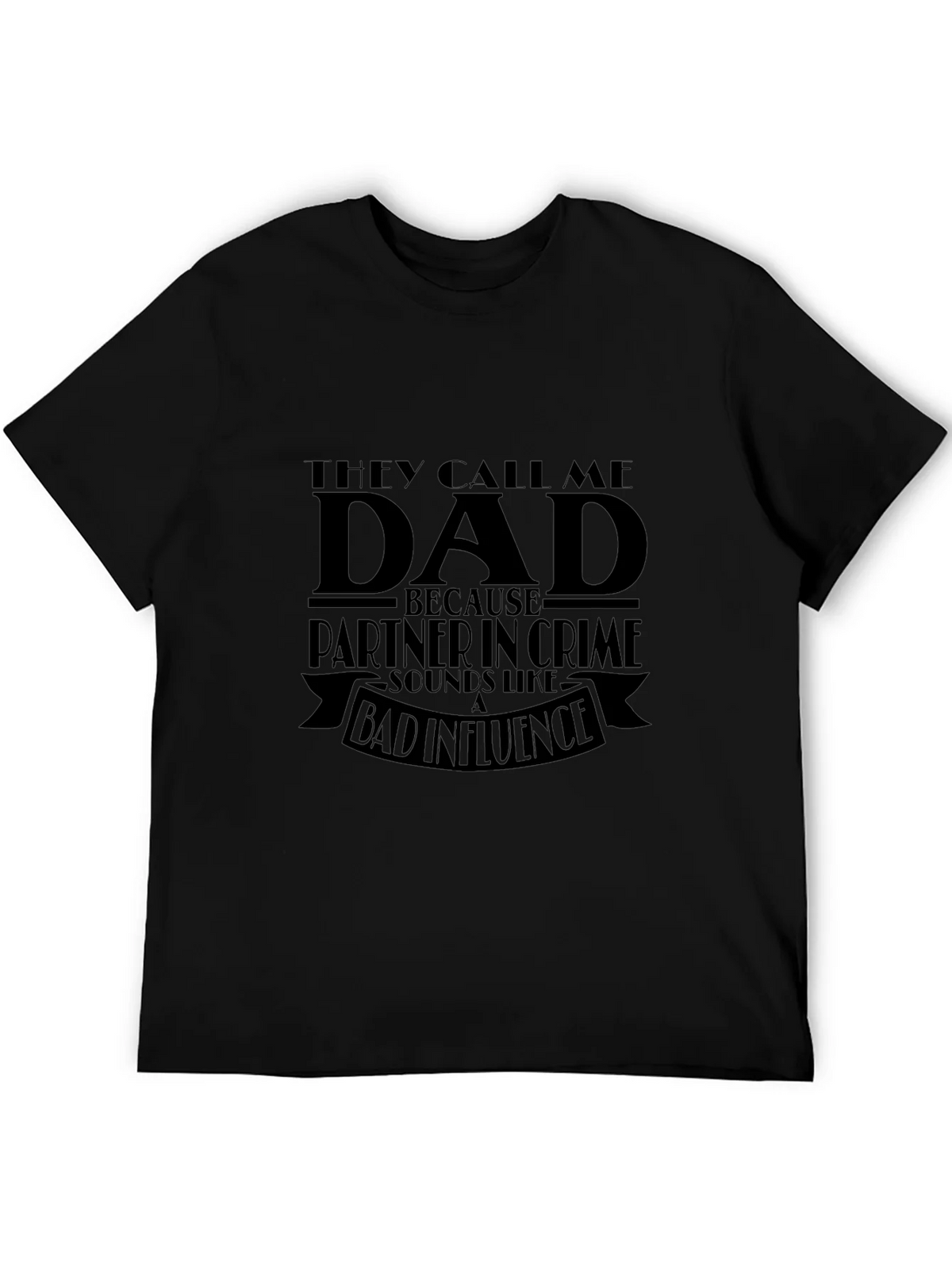 Dad Partner in Crime T-Shirt - Black Novelty Tee product image 4