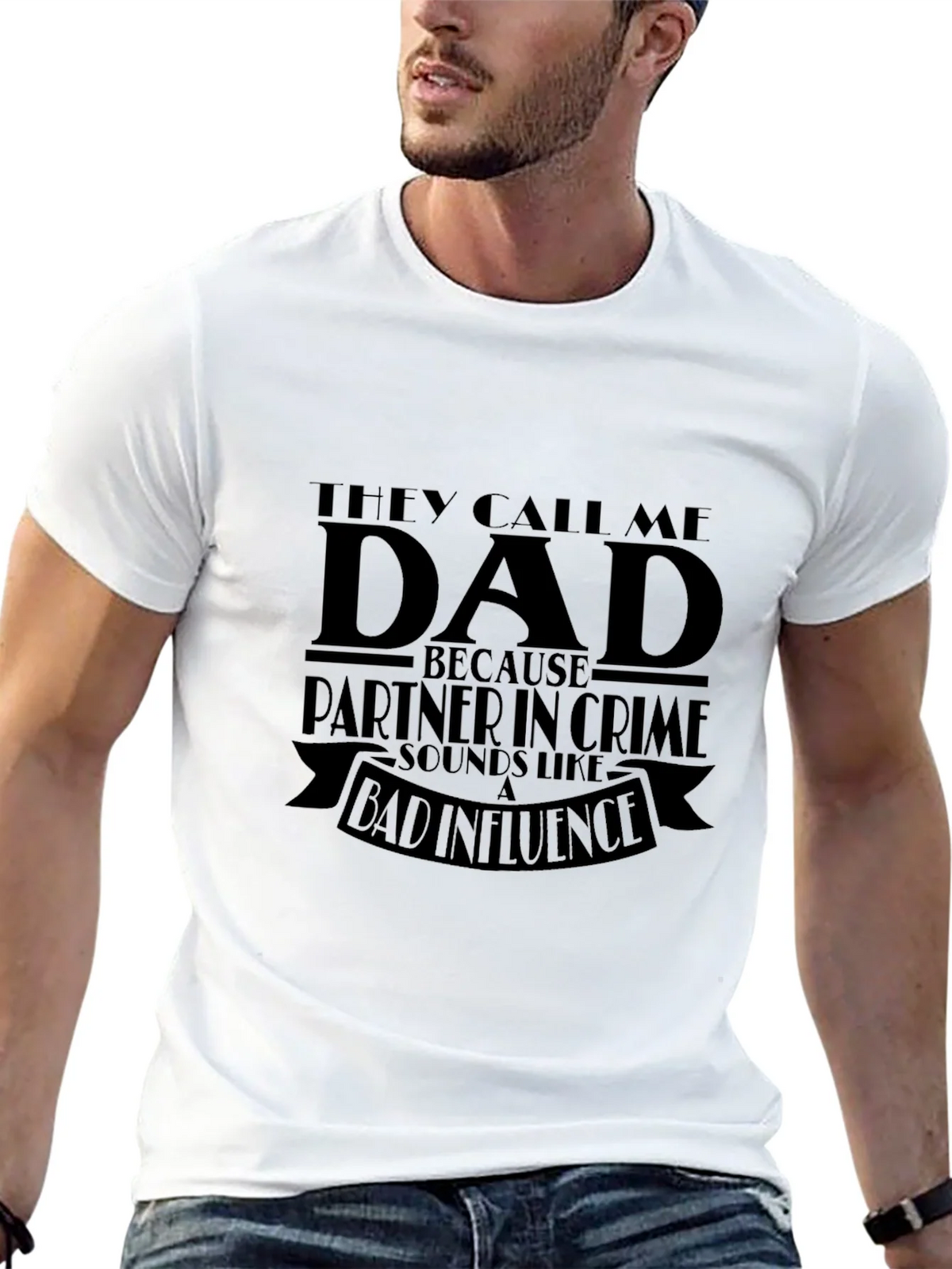 Dad Partner in Crime T-Shirt - Black Novelty Tee product image 11