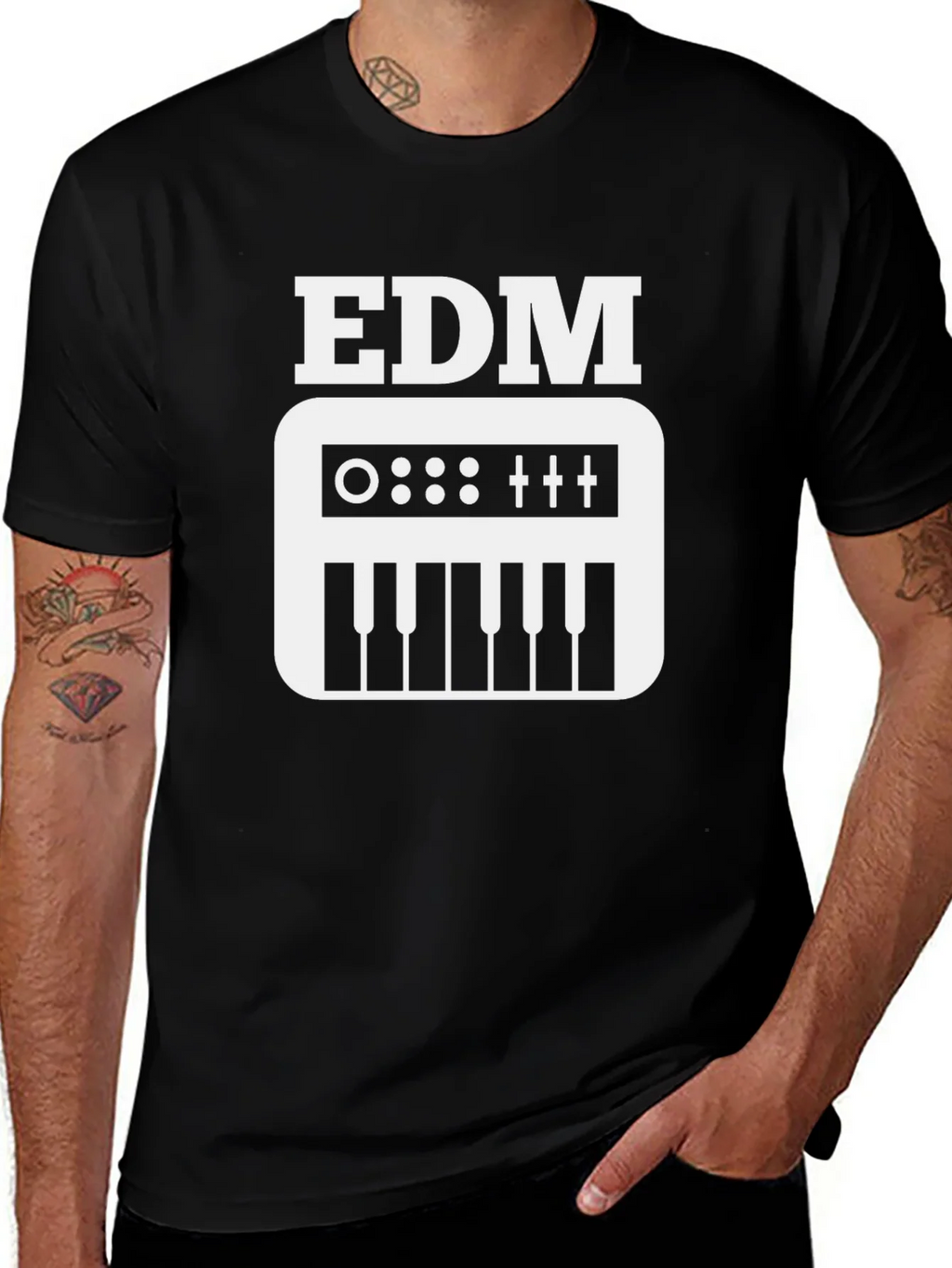 EDM Synth Graphic T-Shirt - Music Lover Tee product image 1
