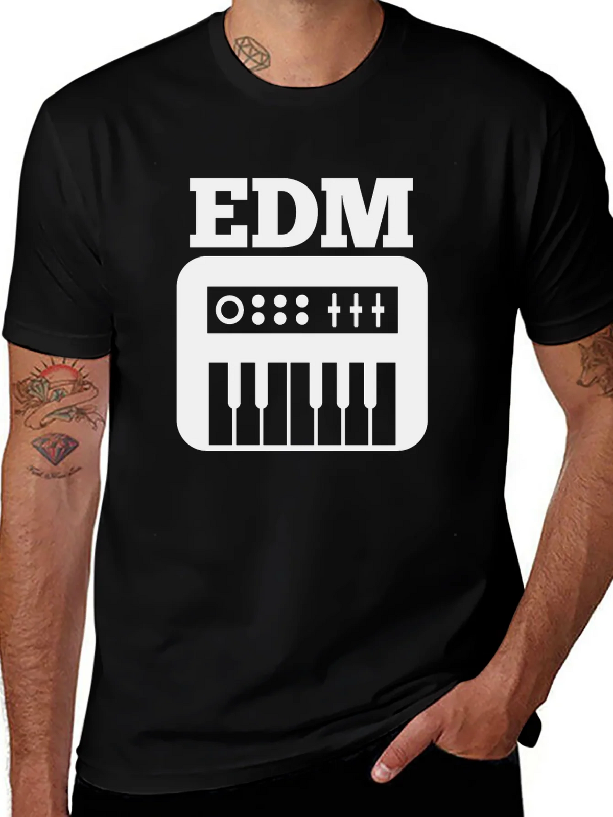 EDM Synth Graphic T-Shirt - Music Lover Tee product image 1