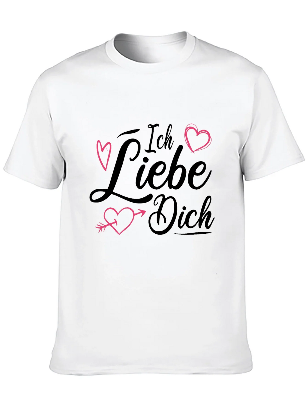 Ich Liebe Dich T-Shirt - Black Heart Design product image 9