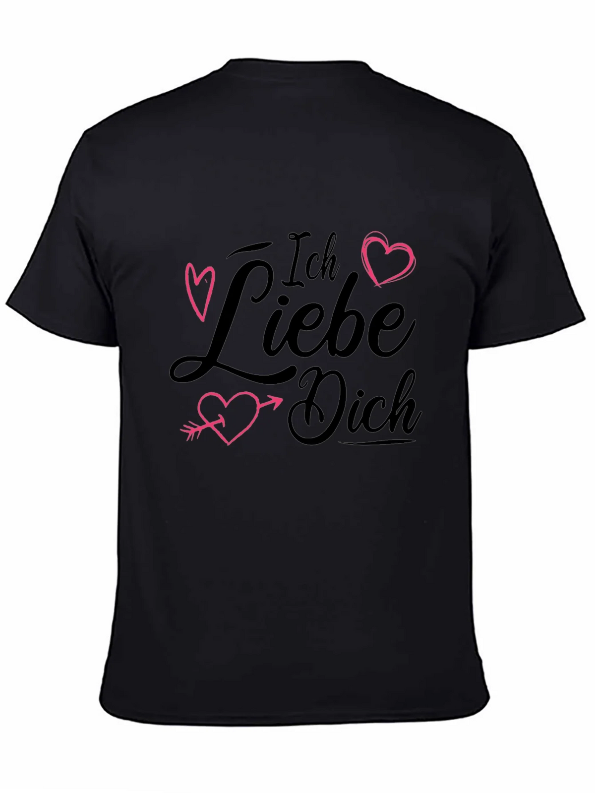 Ich Liebe Dich T-Shirt - Black Heart Design product image 4