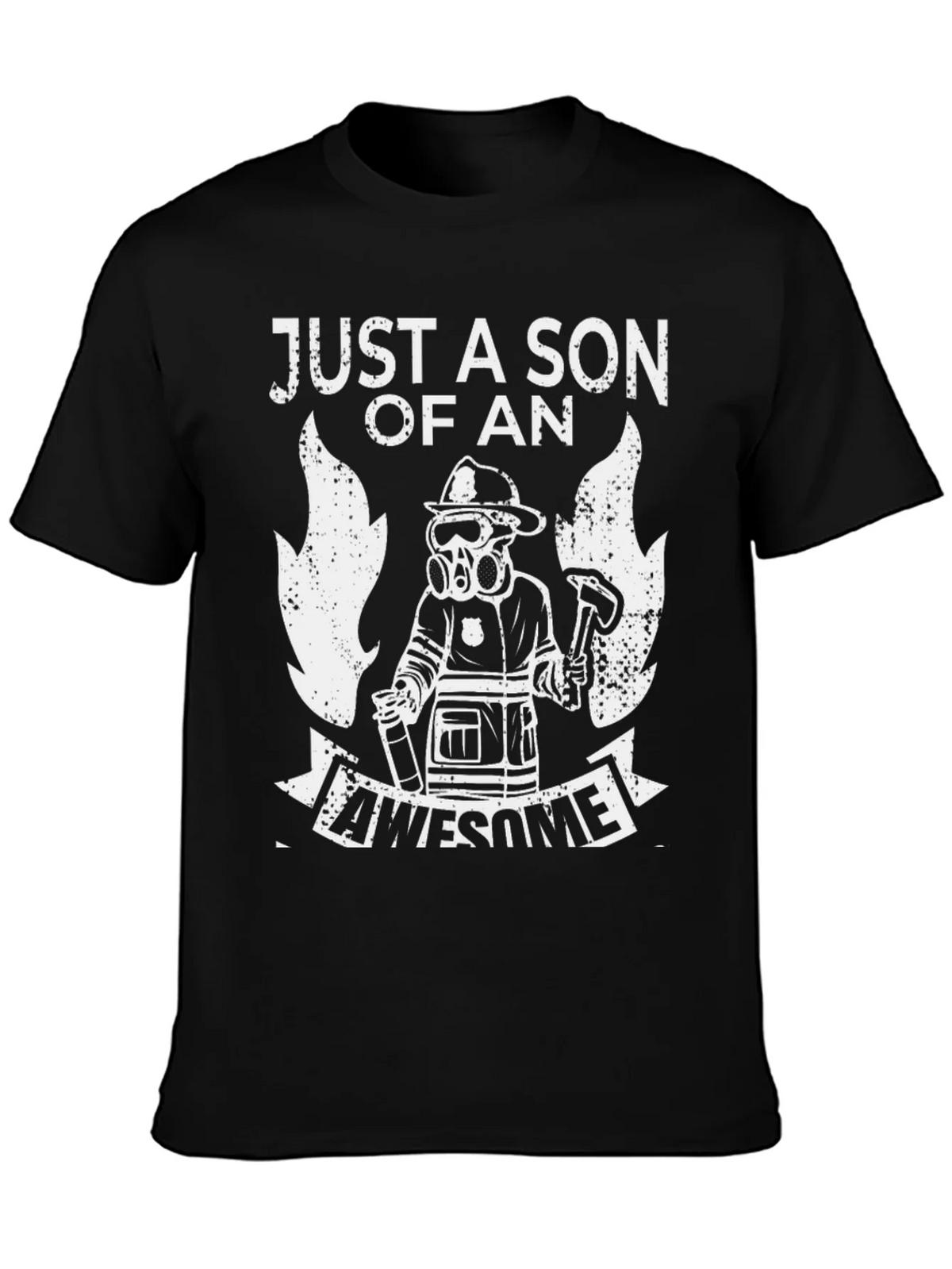 Firefighter Son T-Shirt Awesome Fireman Dad Gift product image 3