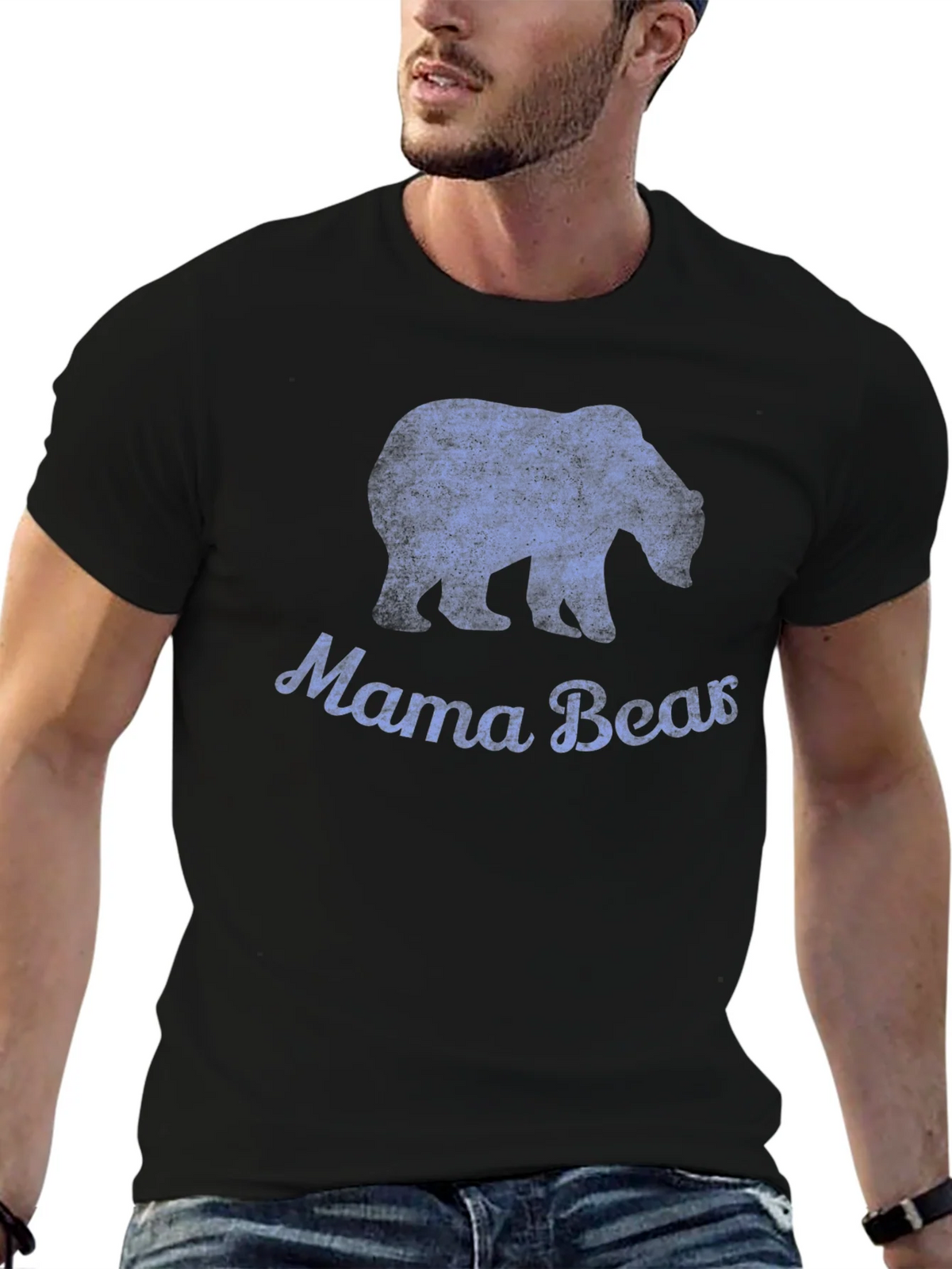 Mama Bear T-Shirt - Distressed Graphic Tee product image 2