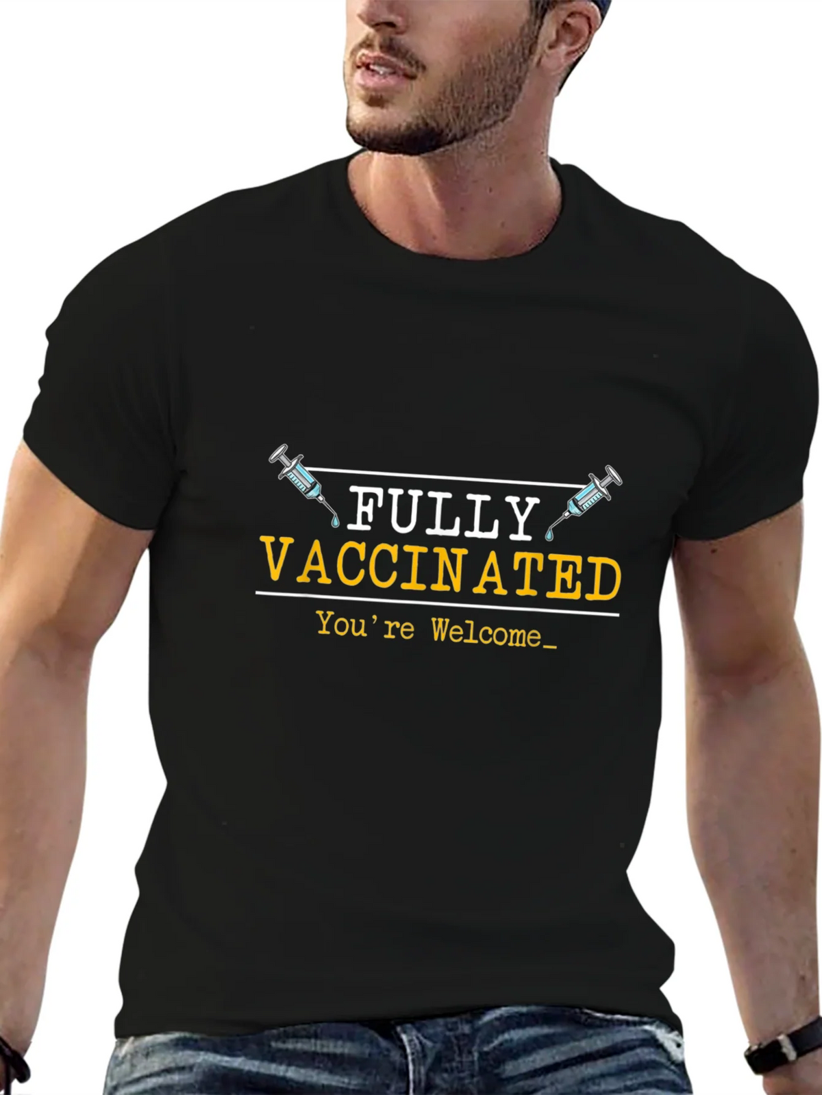 Fully Vaccinated Graphic Tee - Youre Welcome product image 6