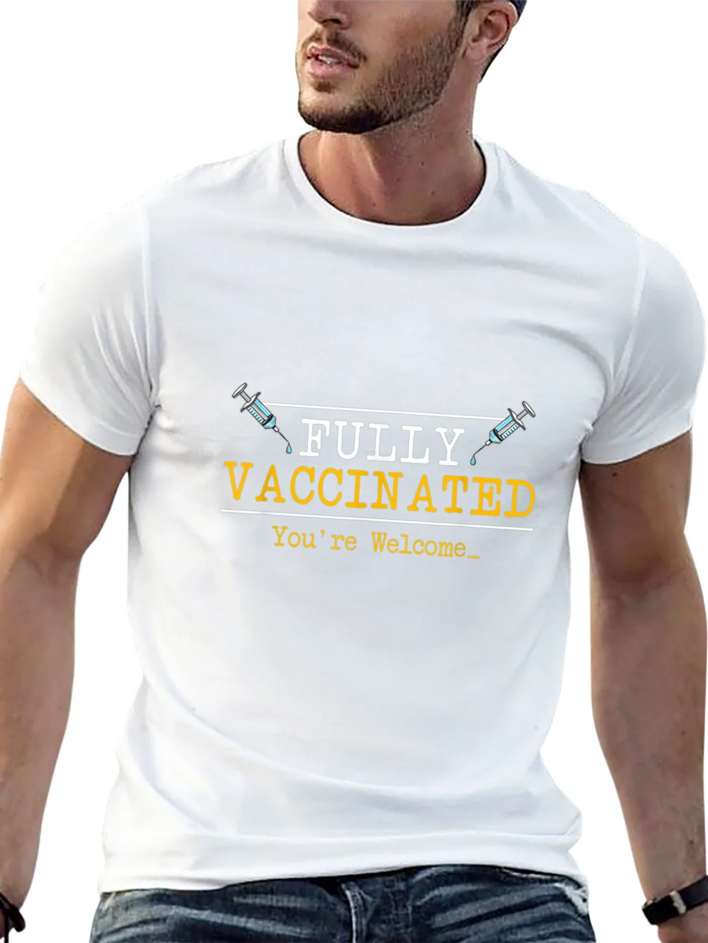 Fully Vaccinated Graphic Tee - Youre Welcome product image 11