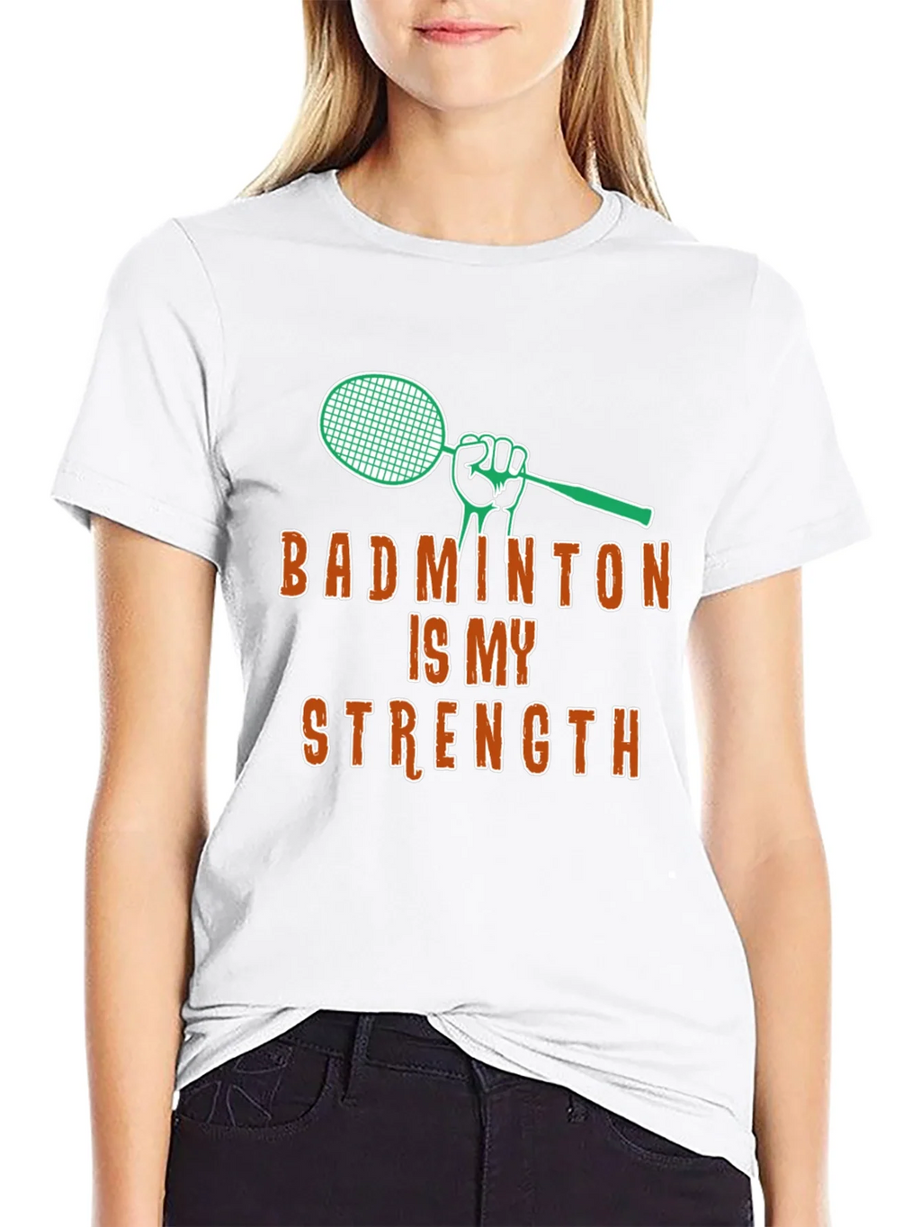Badminton Is My Strength - Graphic T-Shirt product image 8