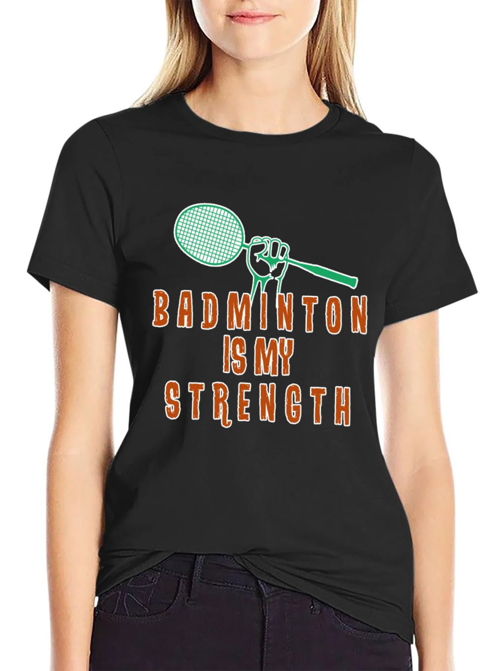 Badminton Is My Strength - Graphic T-Shirt product image 2