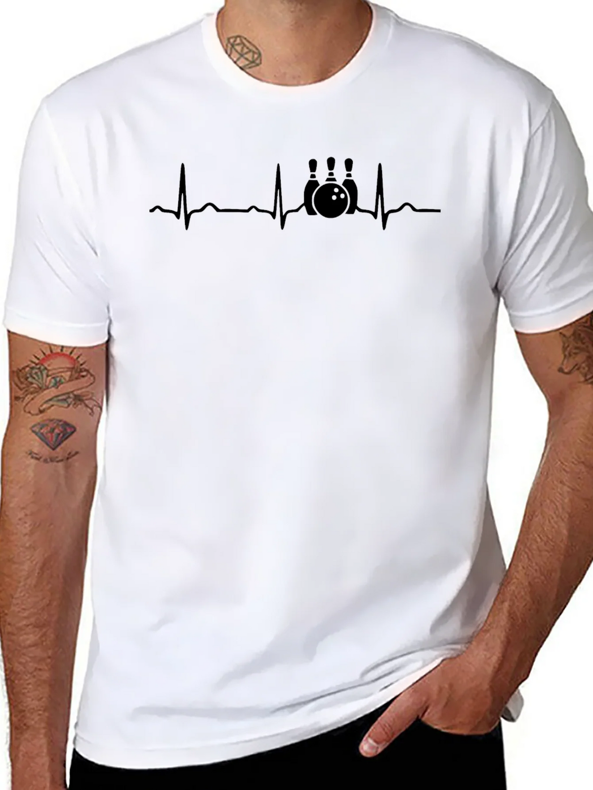 Bowling Heartbeat T-Shirt - Strike Up Style! product image 7