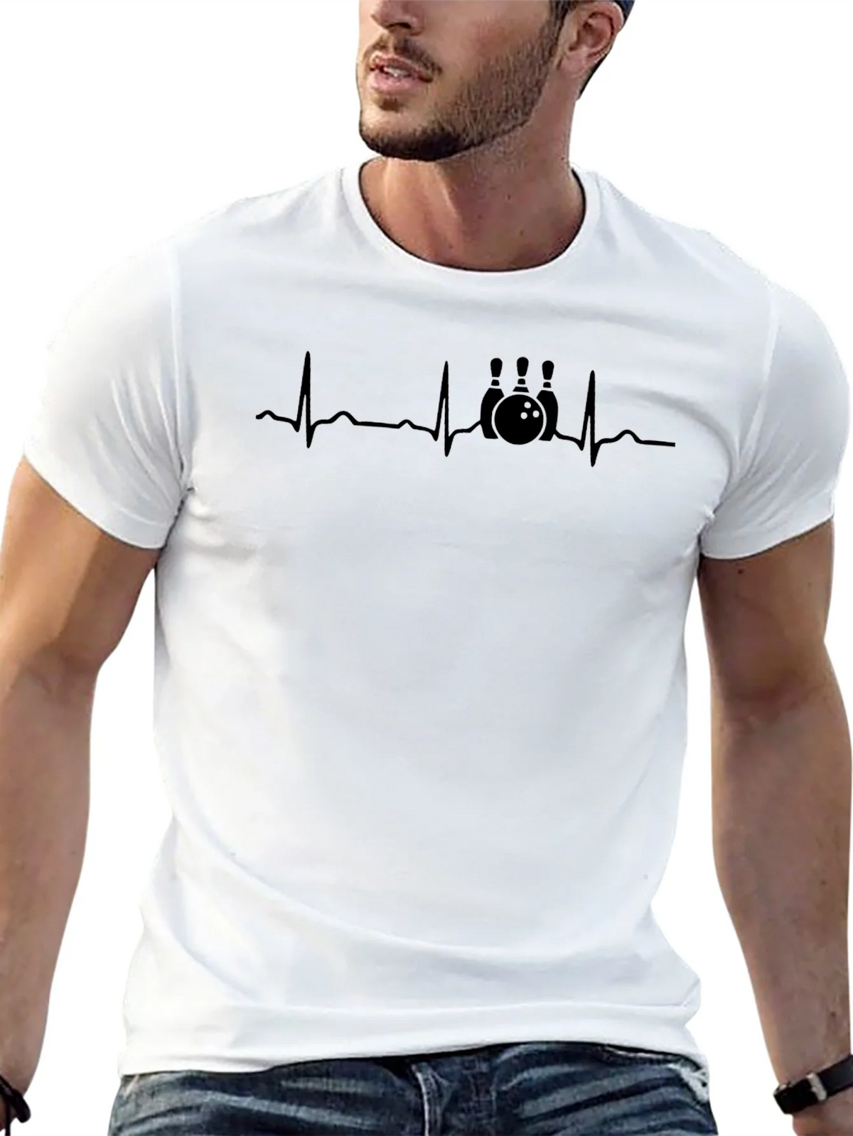 Bowling Heartbeat T-Shirt - Strike Up Style! product image 12