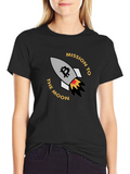 Bitcoin Mission To The Moon Black T-Shirt product image 1