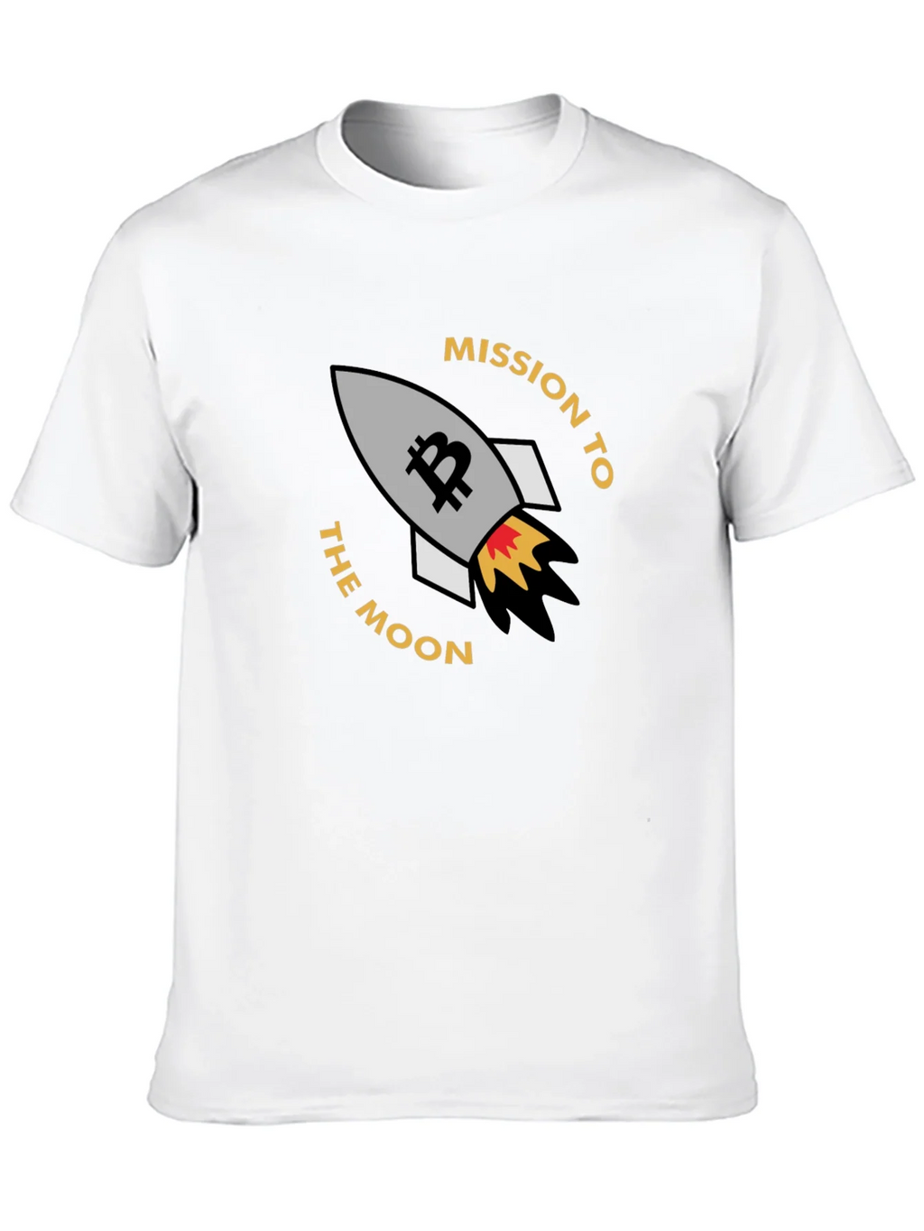 Bitcoin Mission To The Moon Black T-Shirt product image 6