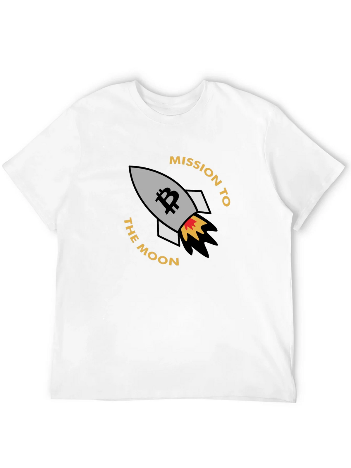 Bitcoin Mission To The Moon Black T-Shirt product image 8