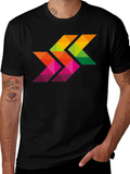 Geometric Arrows Graphic Black T-Shirt product image 1