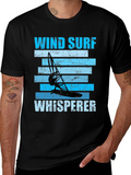 Wind Surf Whisperer Graphic Tee - Black product image 1
