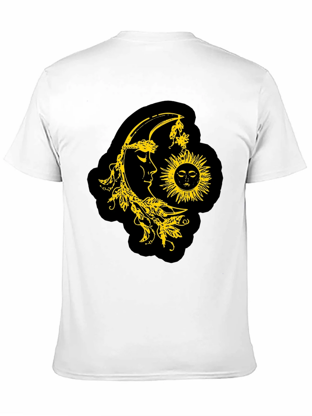 Celestial Sun & Moon Graphic T-Shirt - Black product image 3
