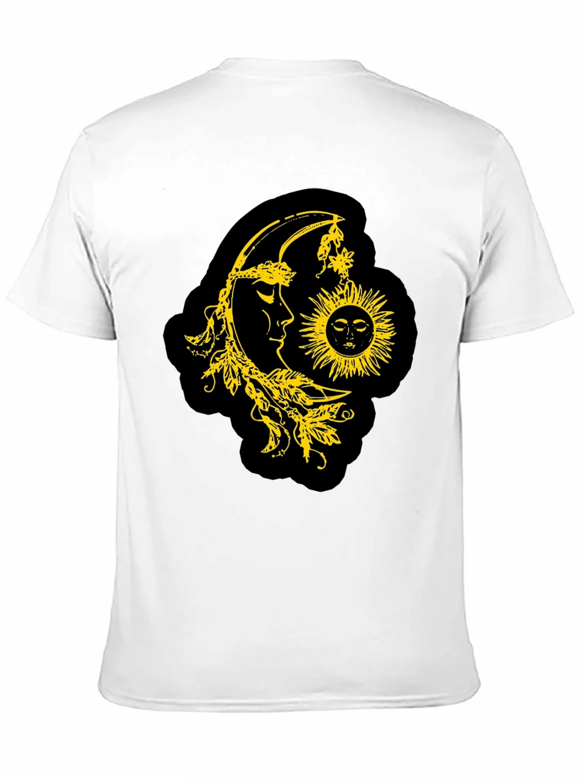 Celestial Sun & Moon Graphic T-Shirt - Black product image 3