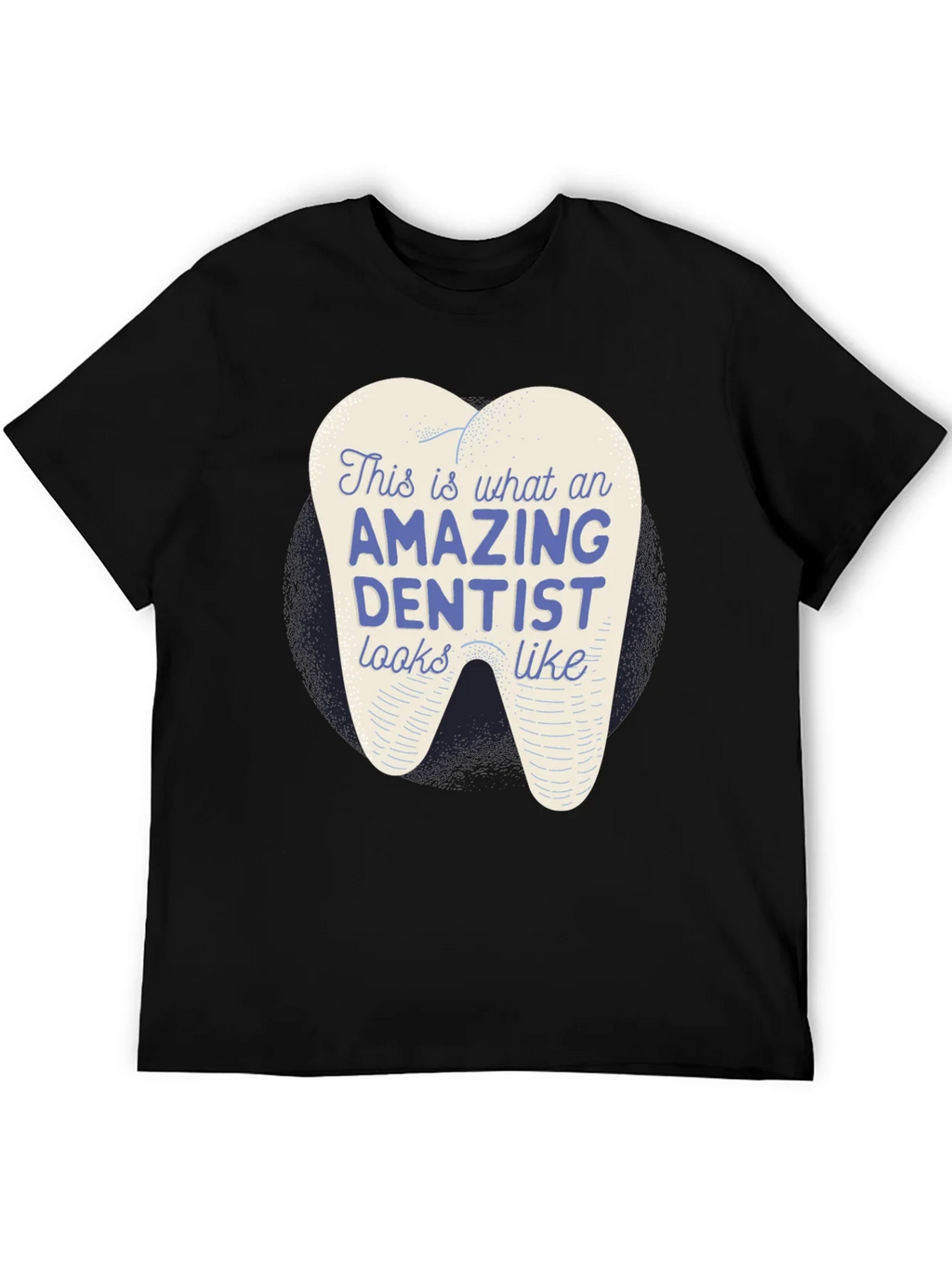Amazing Dentist Graphic T-Shirt - Black Cotton Tee product image 5