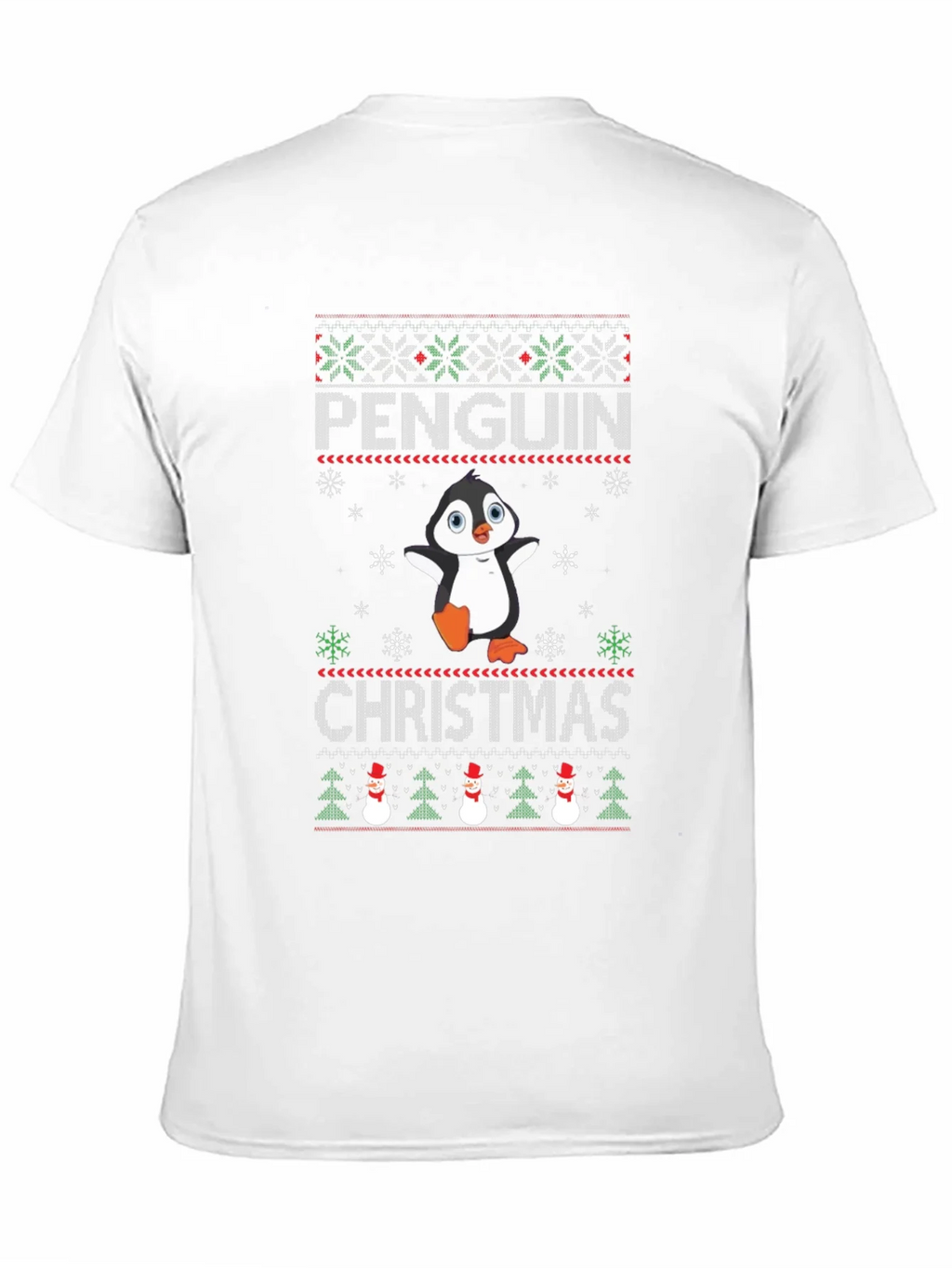 Penguin Christmas T-Shirt Ugly Sweater Holiday product image 10