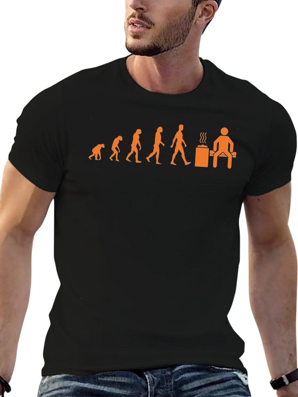 Evolution Sauna Funny T-Shirt product image 6