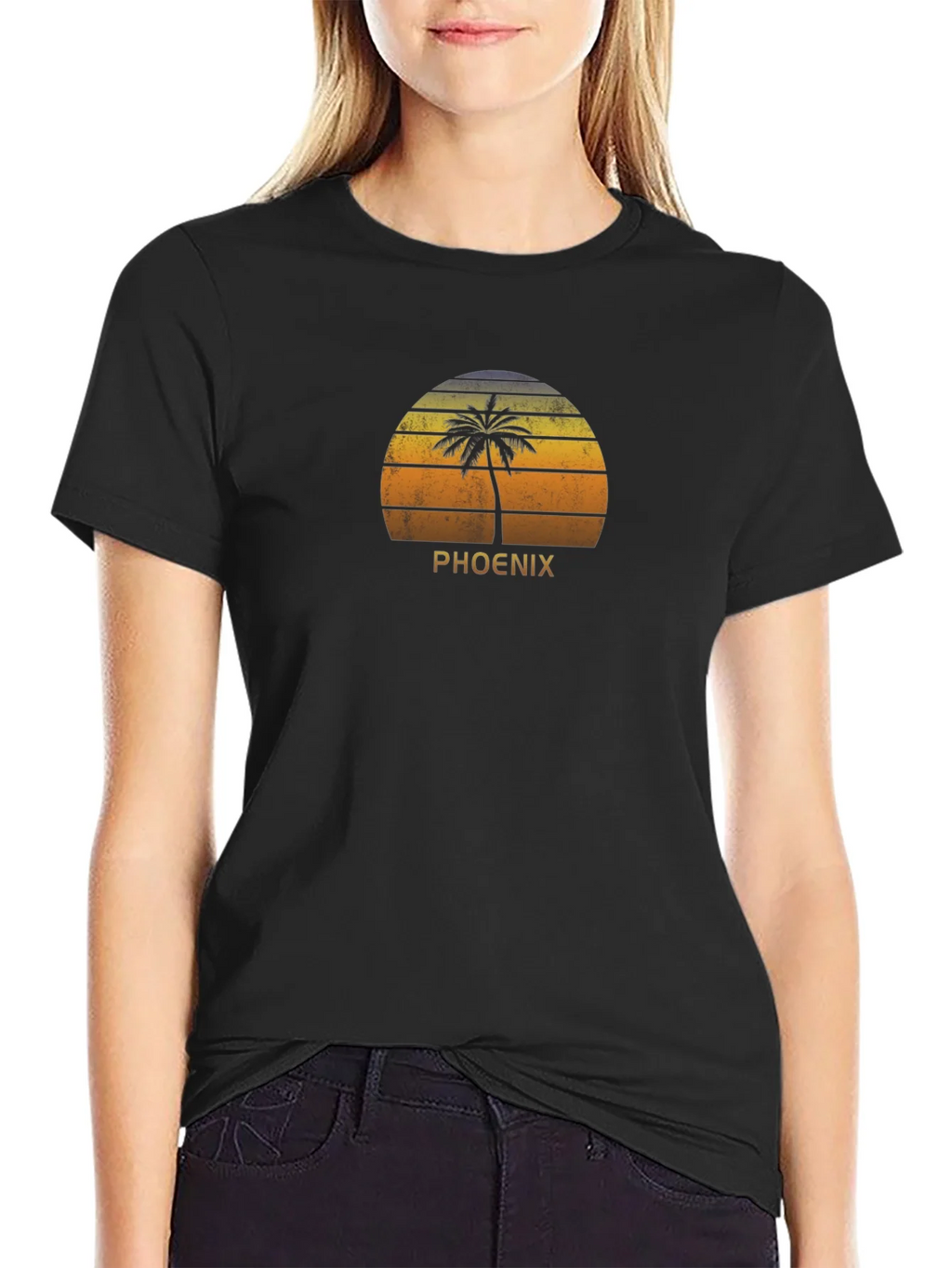 Phoenix Palm Tree Sunset Graphic T-Shirt product image 2